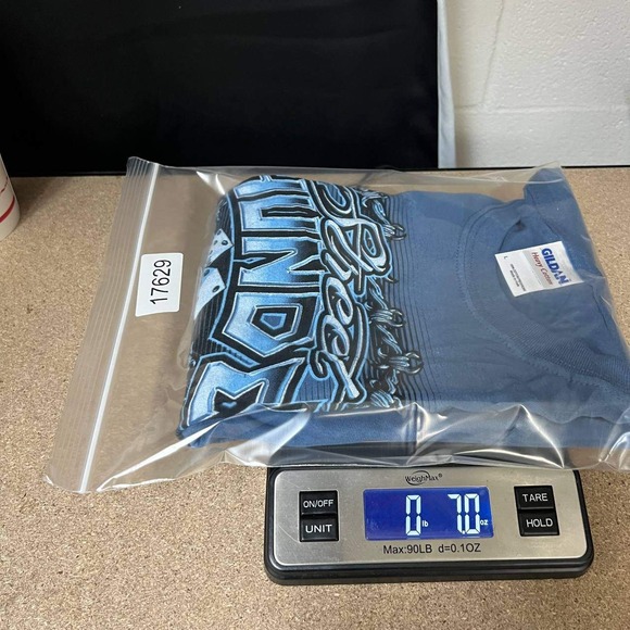 Vintage‎ Reno Street Thunder Shirt Men Large Gildan Short Sleeve Deadstock New - Picture 7 of 7